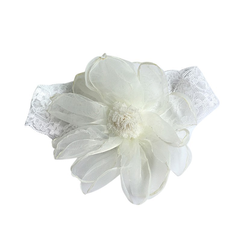 Băng đô đính hoa ren xinh xắn cho bé