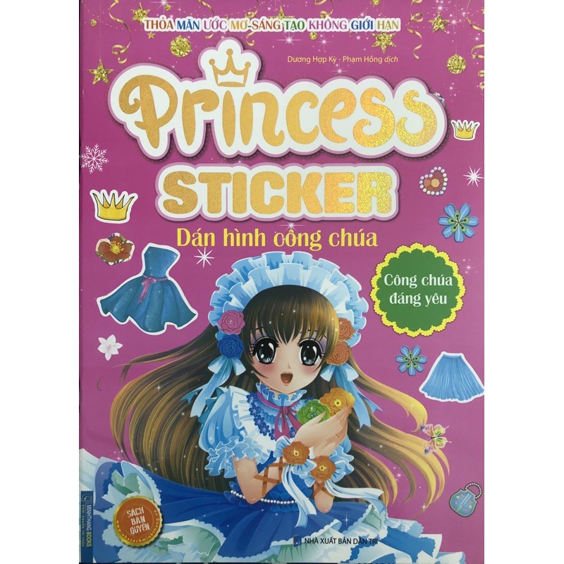Sách - Princess Sticker Dán Hình Công Chúa - Công Chúa Đáng Yêu