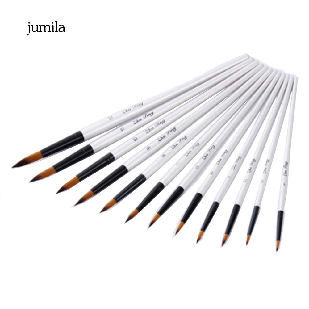 Set 12 cọ chất lượng cao chuyên dụng vẽ tranh màu nước sơn dầu
