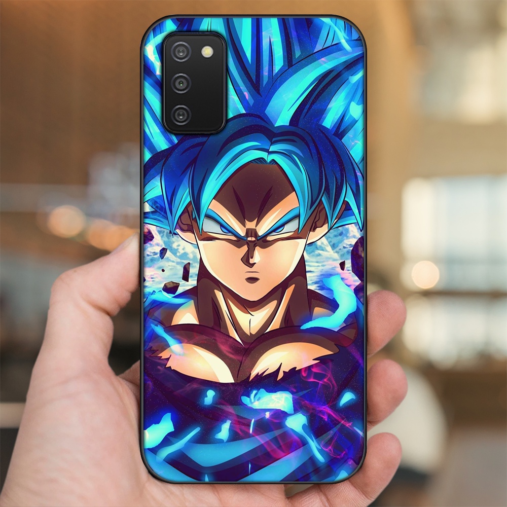 Ốp lưng Samsung A03S viền đen in hình Goku Dragon Ball