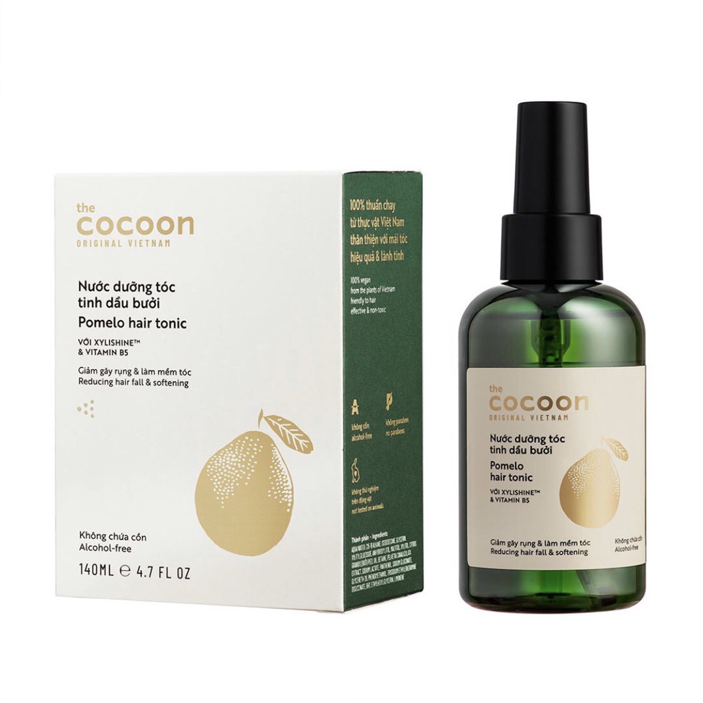 [Nhập HANG2708 giảm 8% đơn 300K] Nước Dưỡng Tóc Cocoon Tinh Dầu Bưởi 140ml xịt dưỡng tóc tốt dưỡng kích thích mọc tóc