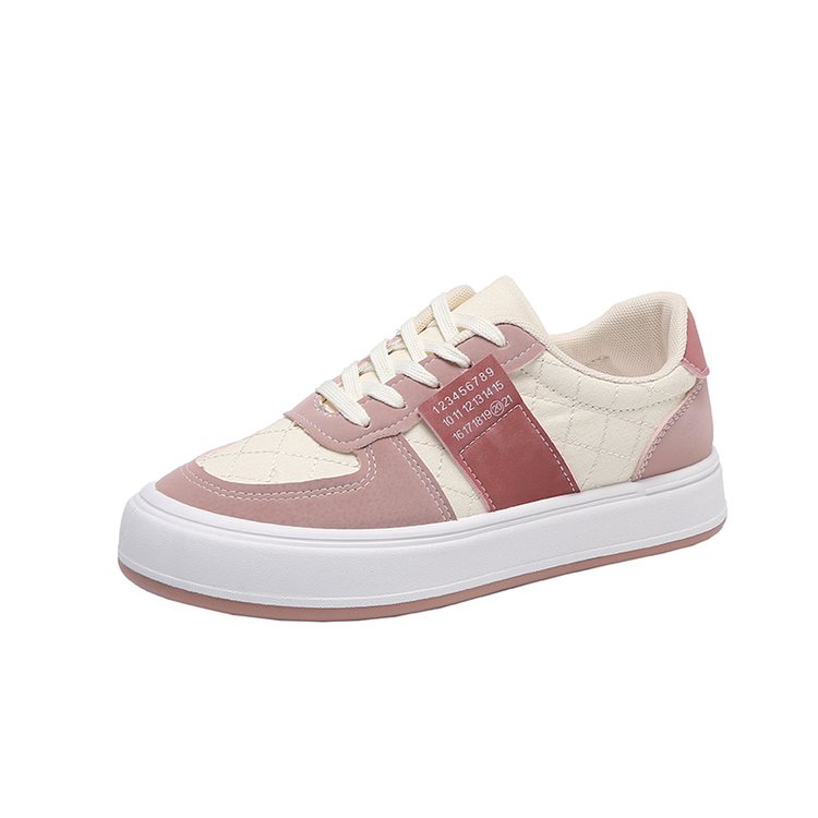 JINxCHOY Giày Thể Thao Mũi Tròn Cột Dây Thoáng Khí Thoải Mái Hợp Thời Trang