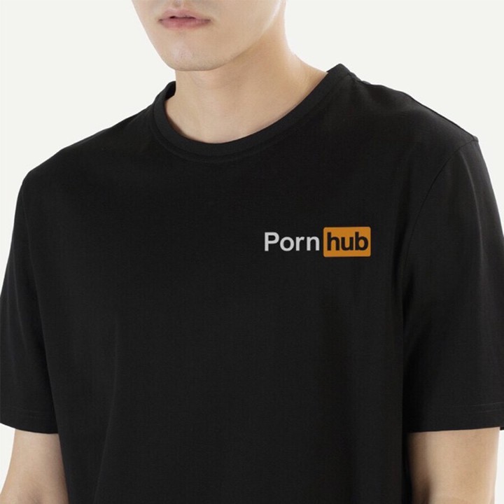 Áo Thun in hình PornHub tay ngắn không cổ