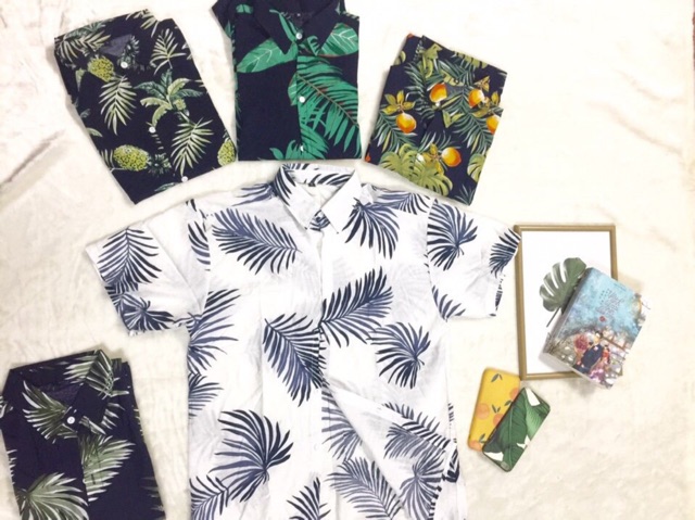 [Mã FAWEEKDAY2 giảm 10K đơn 50K] Sale sỉ = lẻ = 69k Áo sơ mi đũi họa tiết hoa lá đi biển | BigBuy360 - bigbuy360.vn