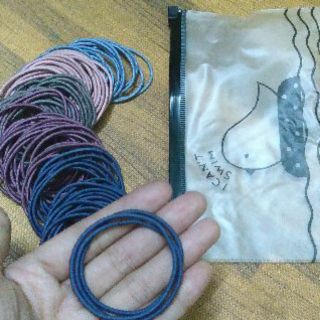 Set 100 dây buộc tóc túi zip