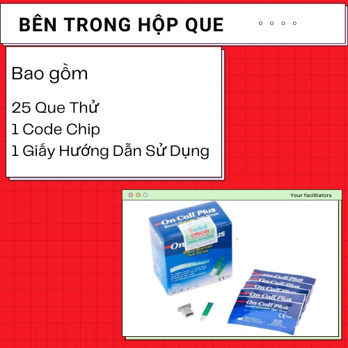 [Bán sỉ] RẺ VÔ ĐỊCH Que thử tiểu đường On Call Plus  Date Xa 2/2023