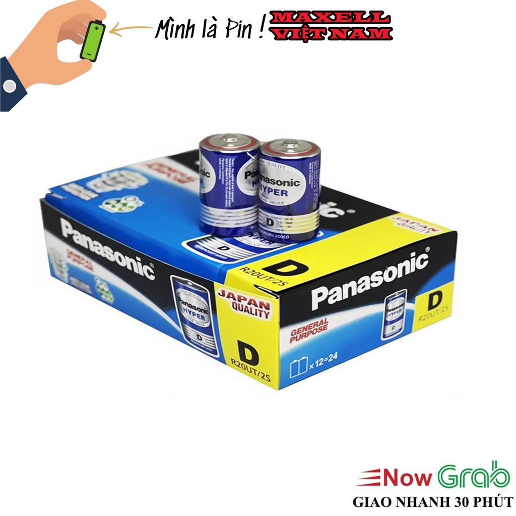 Pin Đại Panasonic hyper R20UT-2S vỉ 2 viên chính hãng
