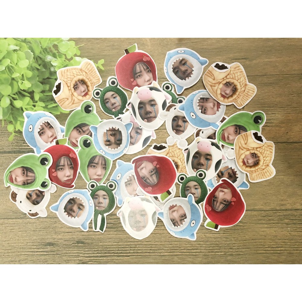 Sticker in hình theo yêu cầu (1 set 16 hình) ảnh dán in hình theo yêu cầu