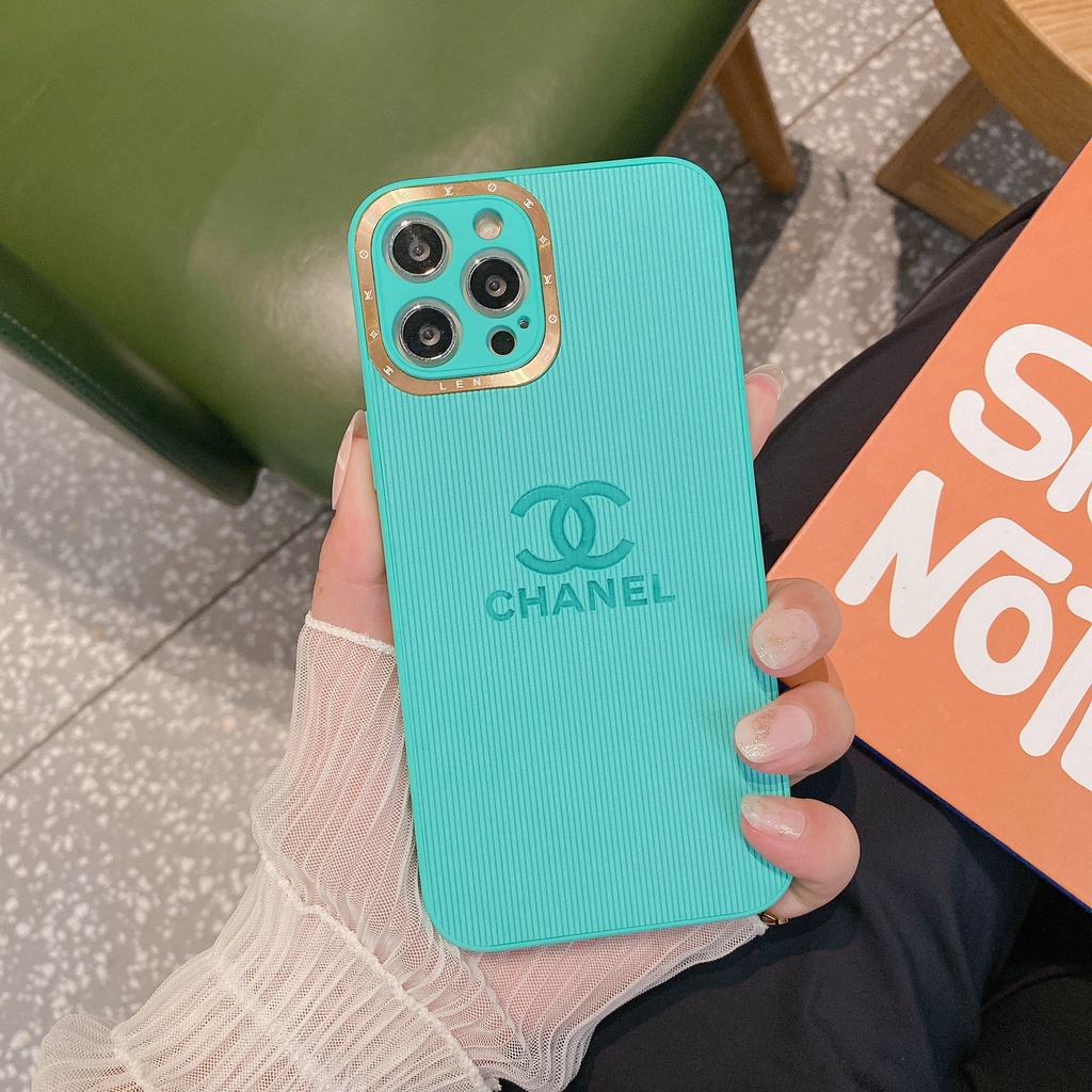 Ốp điện thoại in logo cá tính bảo vệ camera cho iPhone 12 11 pro max xs max xr x 8 7 plus