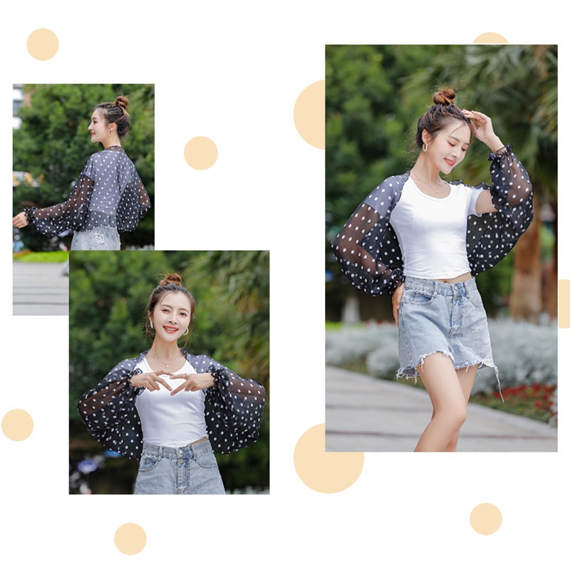 Áo Choàng Chiffon Mỏng Dáng Rộng Chống Tia UV Nhanh Khô Thời Trang Cho Nữ