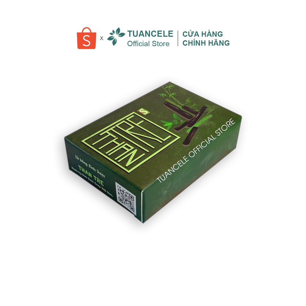 Xà bông thiên nhiên Than Tre Sinh Dược Hương Bạc Hà tẩy da chết sạch sâu , kháng khuẩn, mát lạnh 100gr | BigBuy360 - bigbuy360.vn