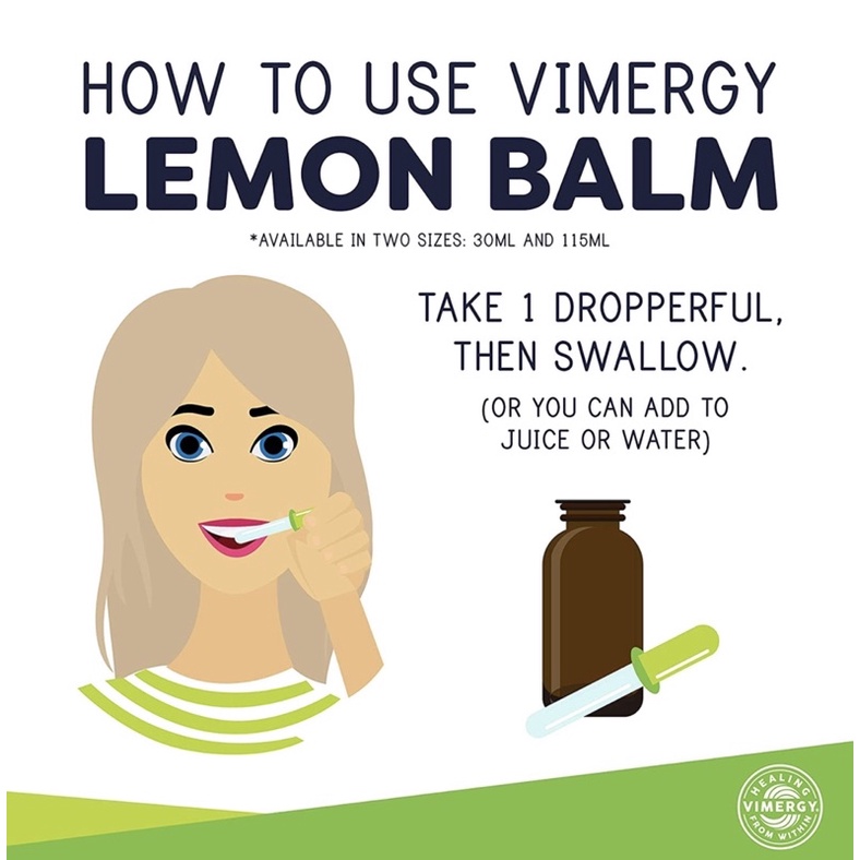 Tía Tô Đất - Lemon Balm Vimergy 115ml