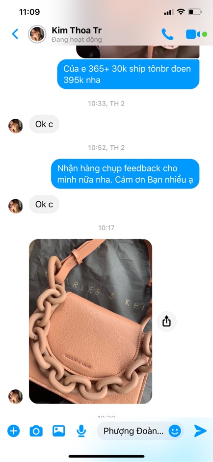 Túi xích tròn CHUNKYY có quai đeo loại 2 quai size 22cm( k hộp)