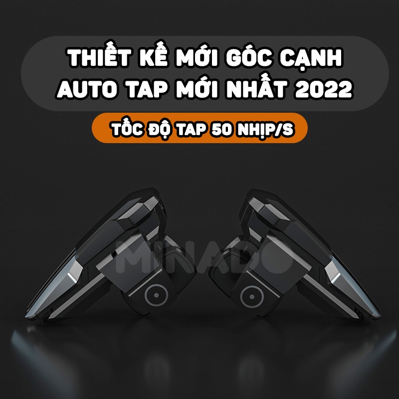 Nút bắn pubg Auto tap MINI 50 lần/giây bắn siêu nhanh chơi game Free Fire, ROS, Call of Duty, FPS - Minado
