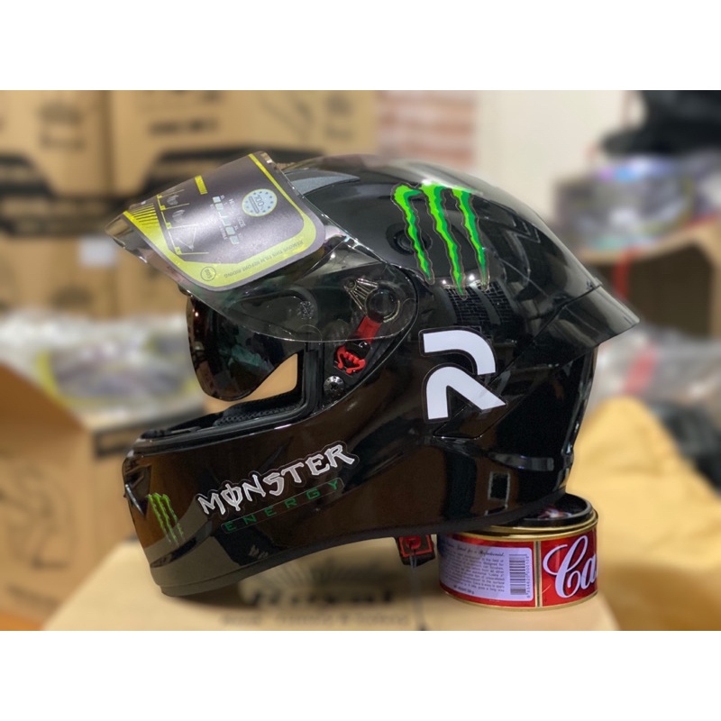 Mũ bảo hiểm FULLFACE 2 KÍNH Royal M266 lên tem Monster HJC cực đẹp, MUA 1 mũ  TẶNG 1 quà và BH 12 Tháng