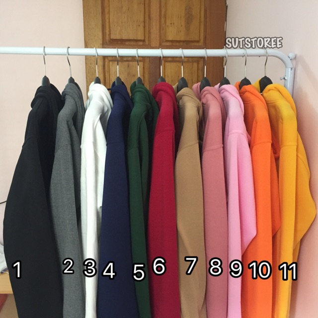 ÁO HOODIE NỈ BÔNG 11 MÀU