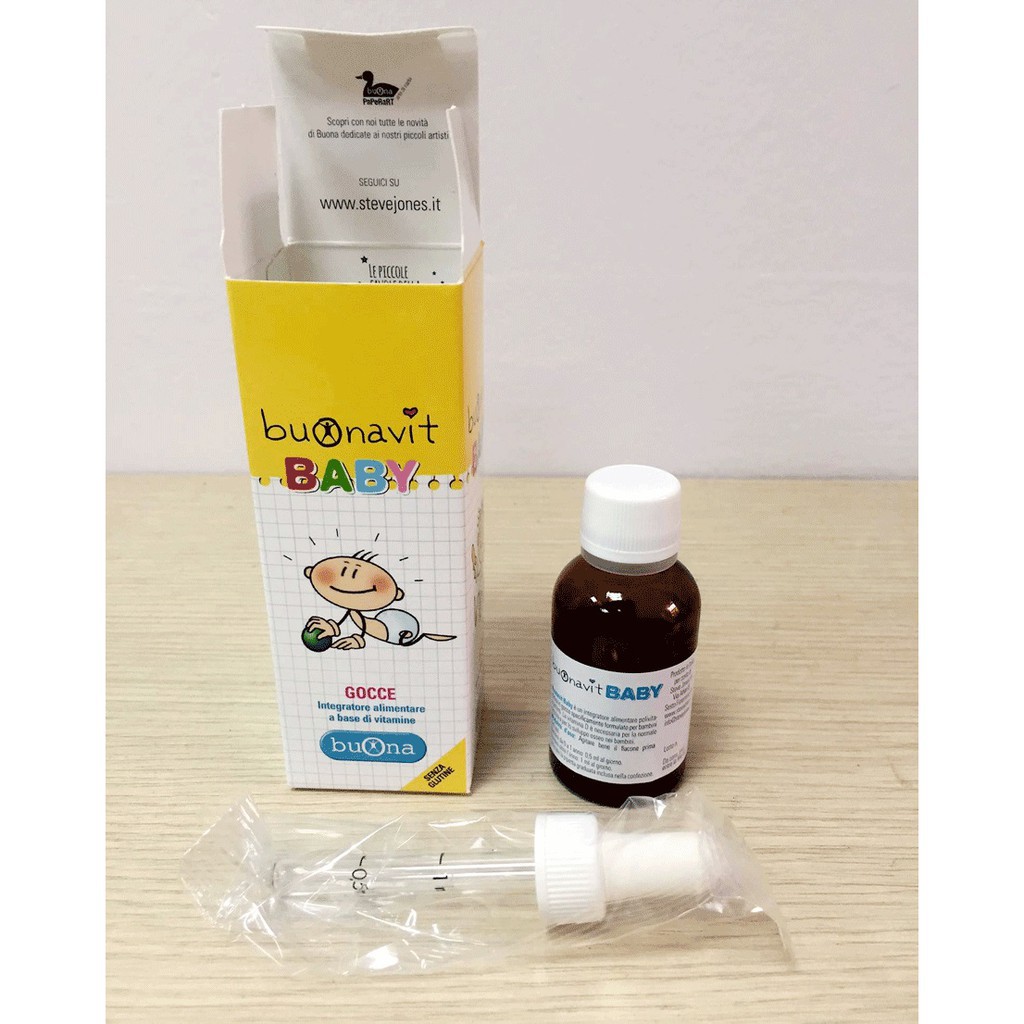 [Kèm Quà Tặng] Buonavit Baby - Vitamin tổng hợp dạng nhỏ giọt giúp bé ăn ngon miệng và tăng cường sức đề kháng
