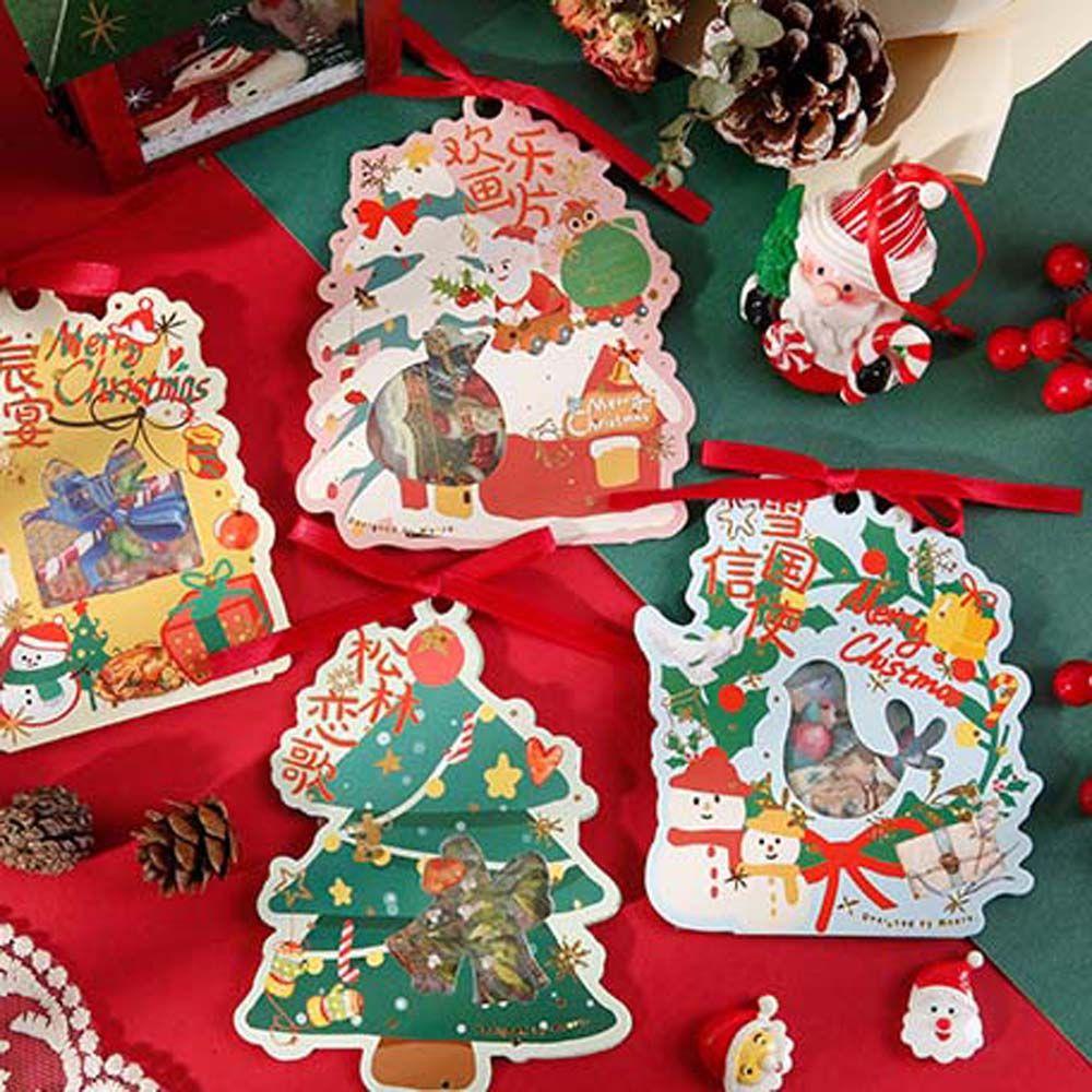 Giấy Dán Trang Trí Giáng Sinh Thanh Lịch Hình Ông Già Noel