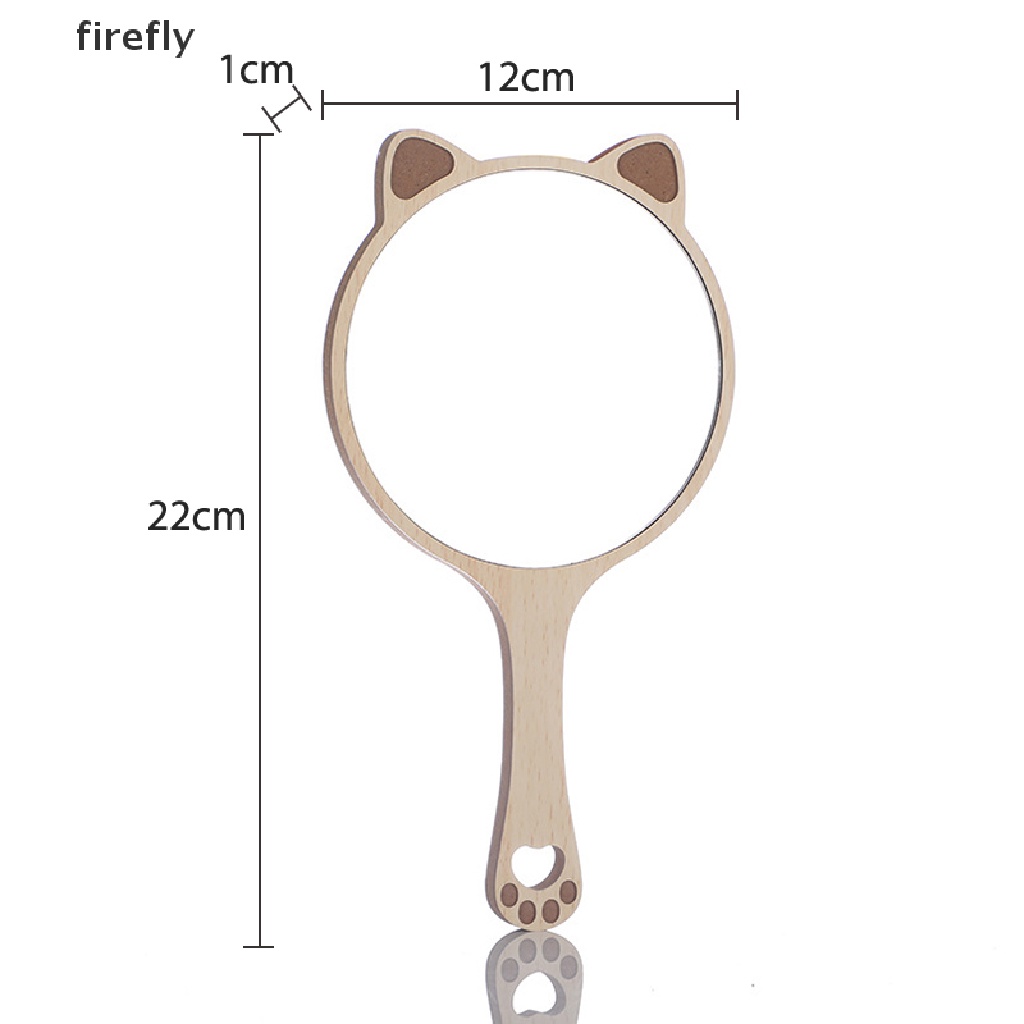 (Hàng Mới Về) Gương Trang Điểm Cầm Tay Làm Bằng Tay Sáng Tạo