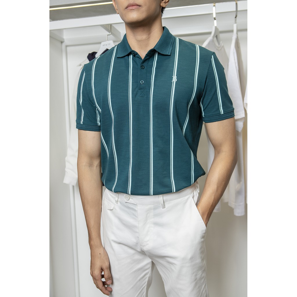 [Mã FAMALLT5 giảm 15% đơn 150K] Ben &amp; Tod - Áo thun Stripe Polo Tees 20169