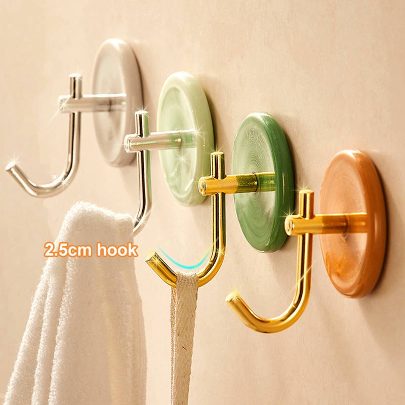 Set 2 Móc Treo Đồ Dán Tường Chịu Lực Tốt Thiết Kế Sang Trọng Tiện Dụng