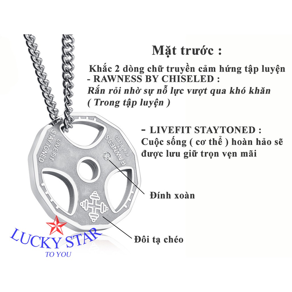 Dây chuyền Quả Tạ Truyền Động Lực độc đáo - thời trang