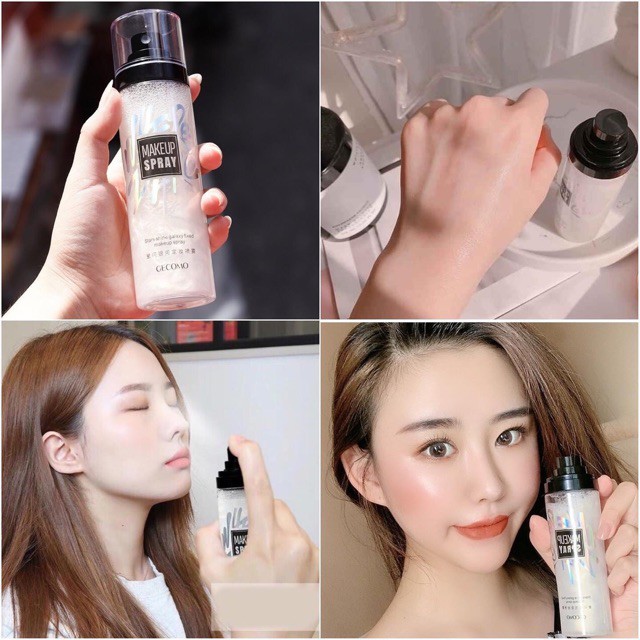 Xịt khoáng khóa nền trang điểm Hanumu ánh nhũ, giữ lớp makeup Fixer Spray 100ml NPP Shoptido | BigBuy360 - bigbuy360.vn