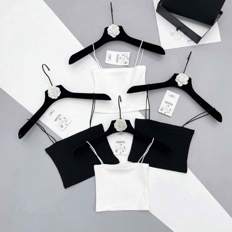 Áo 2 dây  croptop ôm ngực siêu co dãn  ( kèm ảnh chụp thật) alohashop91