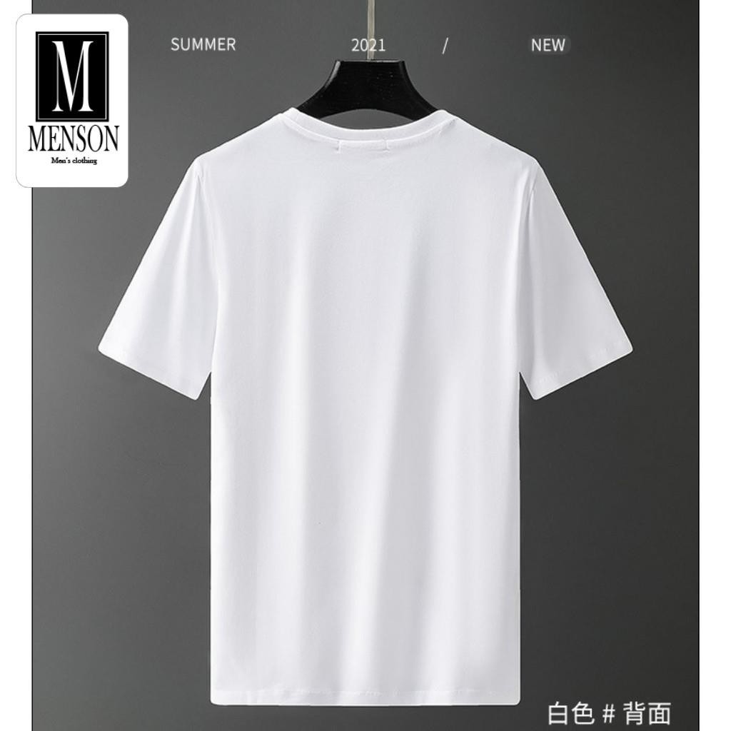 Áo Phông Nam Siêu Cấp Phong Cách Trẻ Trung Sang Trọng - Áo Thun Nam Lụa Chất Mát In Hình Đính Đá Cao Cấp MENSON M1115 | BigBuy360 - bigbuy360.vn