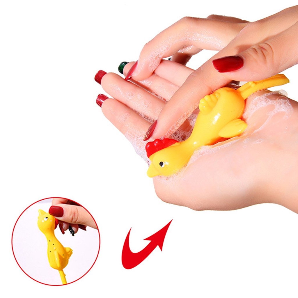 Bộ 5 Đồ Chơi Ná Cao Su Hình Gà Vàng Ngộ Nghĩnh