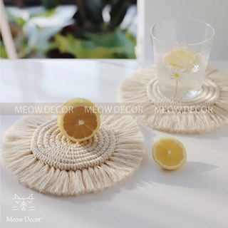 Lót ly macrame (C01) - Meow Decor