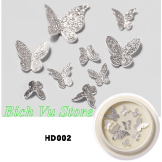 Hủ Bướm trang trí móng mix size 10 cái/ hủ(đi đơn từ 50k)