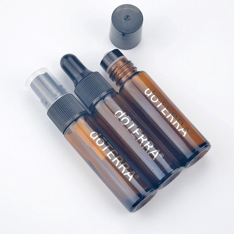 Chai Thủy Tinh 10Ml Đựng Tinh Dầu/Nước Hoa Dạng Nhỏ Giọt Màu Nâu Đậm