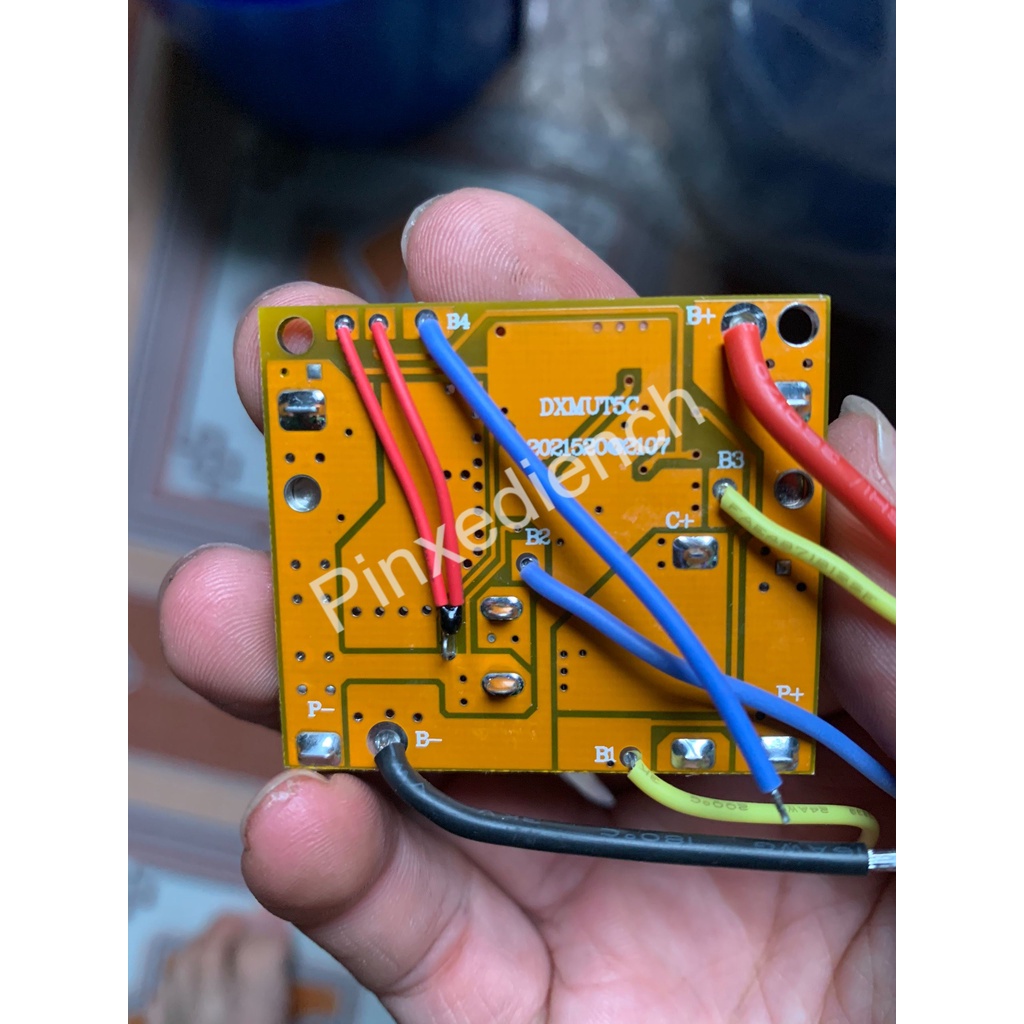 Mạch pin Makita 5S 18V - 21V 60A, giắc DC, sạc và bảo vệ pin Li-ion 18V - 21V