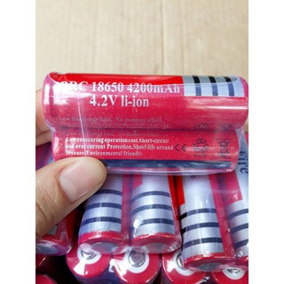 Bộ 2 Pin sạc 18650 4.2V 4200mAh dung lượng cao dùng cho đèn pin, quạt mini-msclv