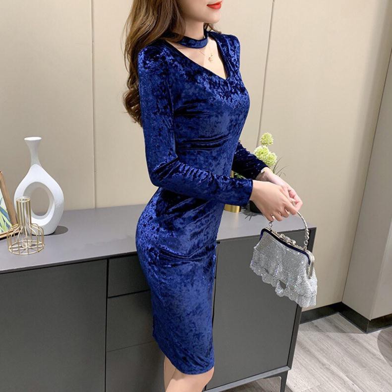 Body nhung nhám cổ ngang