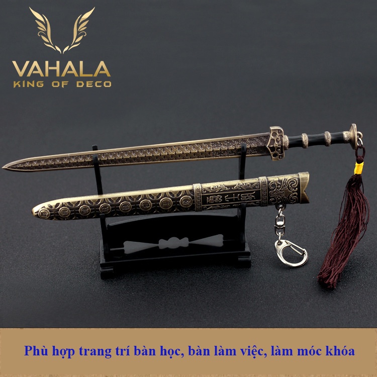 Mô hình đồ chơi trang bị cổ, móc khóa hình kiếm Yuewang Goujian đẹp độc lạ