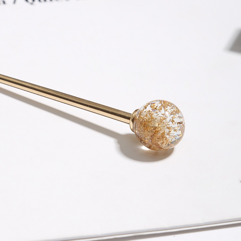 Trâm Cài Tóc Hình Kẹo Mút Bằng Lá Kim Loại Sáng Bóng Phong Cách Nhật Bản