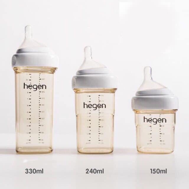 Bình sữa Hegen 60ml 150ml 240ml 330ml núm 1 2 3 Y chính hãng tại Hà Nội, Bình hegen chính hãng có tem