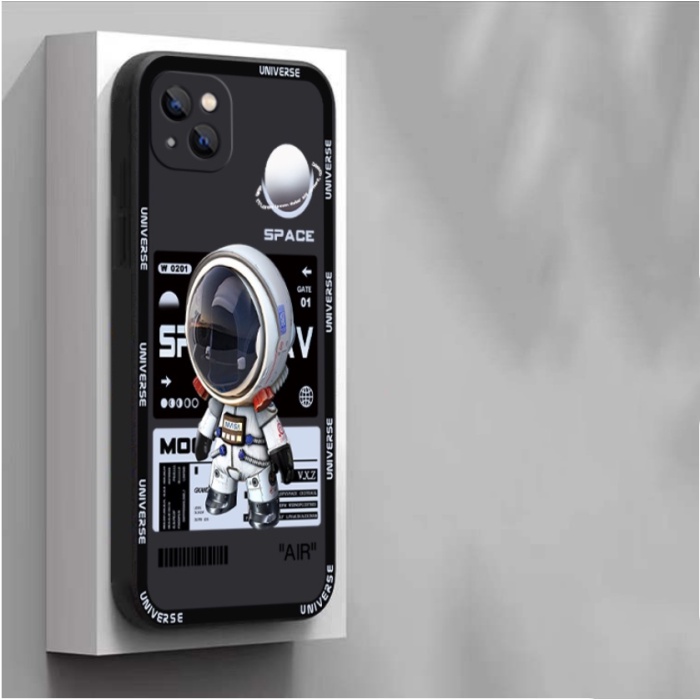 Ốp Điện Thoại Họa Tiết Phi Hành Gia Hoạt Hình Chống Sốc Cho iPhone 6 6s 7 8 Plus XS 11 12 13 14 Pro MAX 14 Plus XR X