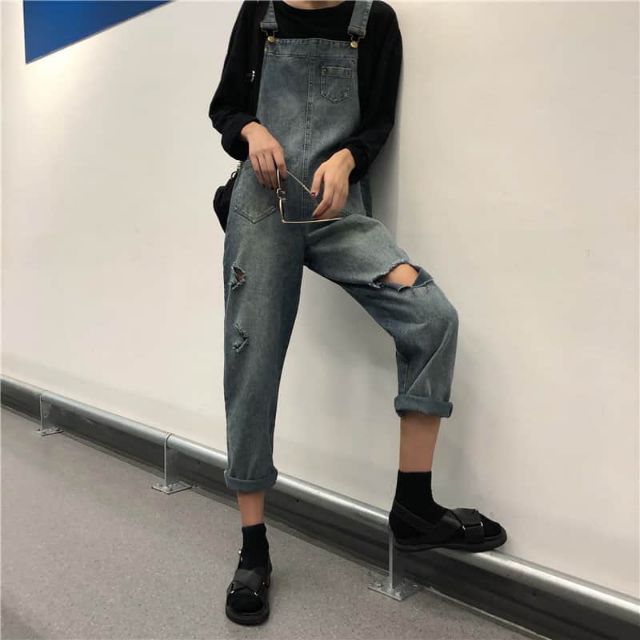 [Mã FADIRECT20 giảm 20K đơn 150K] Yếm quần kaki, bò