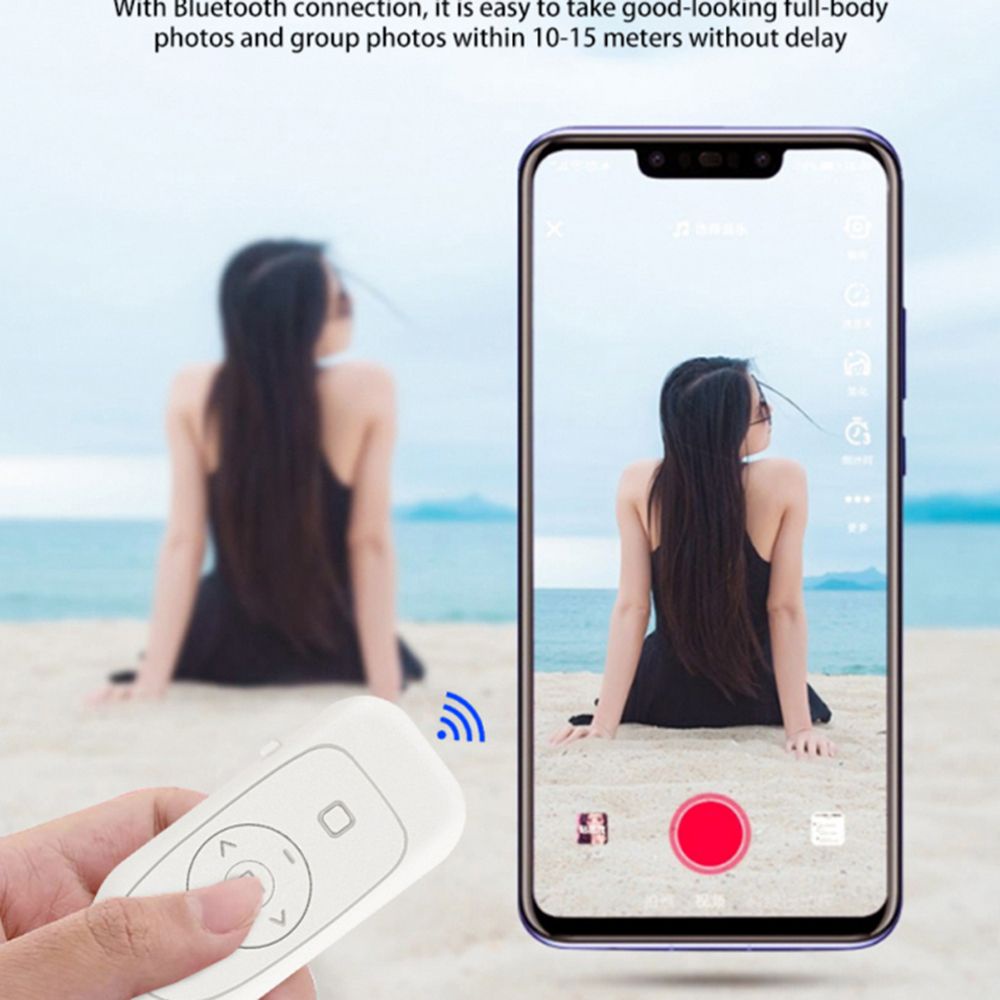 MALCOLM Online Bluetooth Remote Control Videos Remote Photo Remote Controller Camera Controller Take Photos Take Pictures Video Smart Remote Multifunctional Wirless Tik Tok Remote/Multicolor