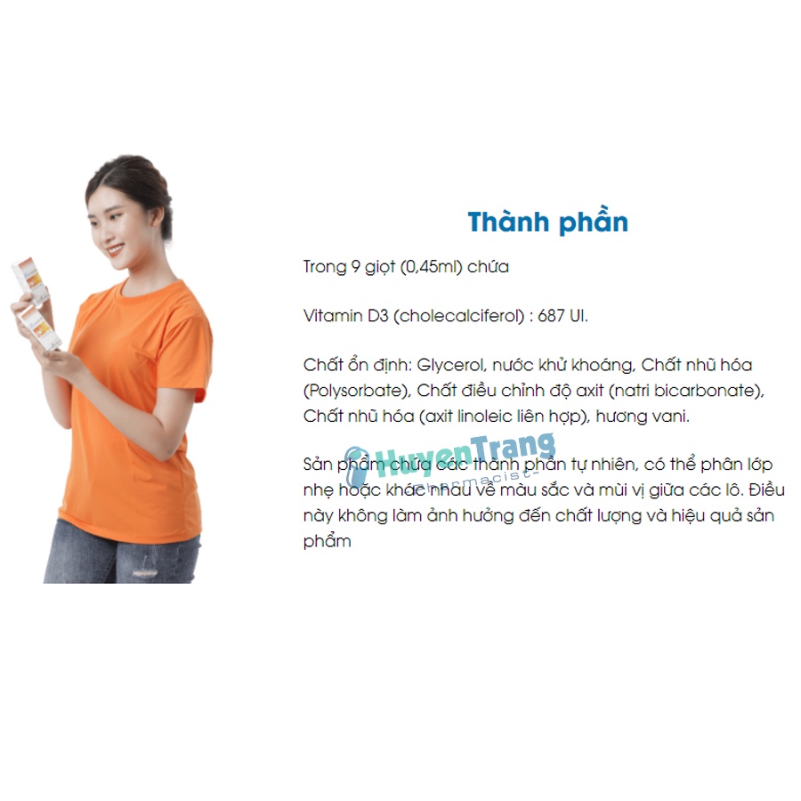 ✔️️️(Chính Hãng) Smartbibi D3 nhập khẩu Châu Âu - chống còi xương, tăng chiều cao cho trẻ nhỏ