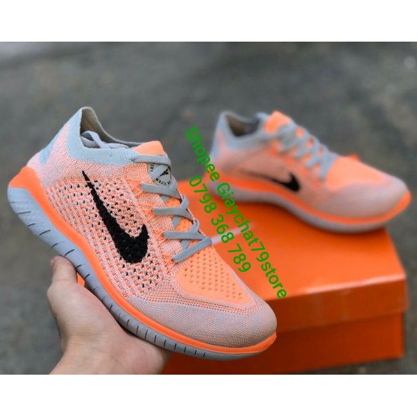 Giày Nike Free 5.0 Cam Đen Women Siêu Nhẹ  Giaychat79store
