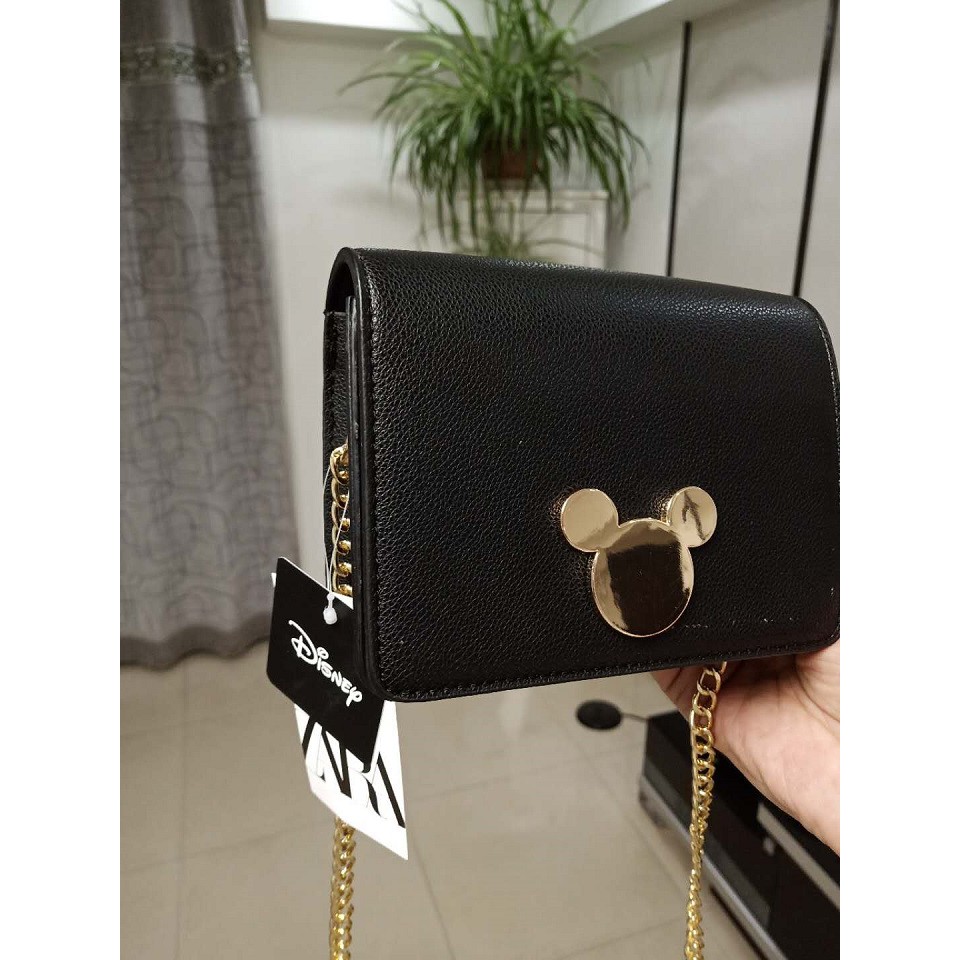 Túi Đeo Chéo Nữ Zaza Xuất Dư Họa Tiết Mickey