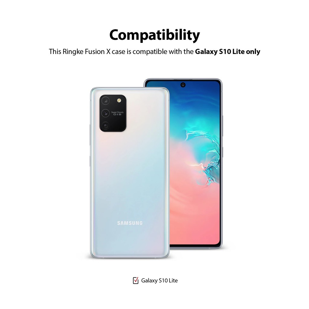 Ốp lưng Galaxy S10 Lite Ringke Fusion X (Ringke Fusion X for Galaxy S10 Lite) Hàn Quốc