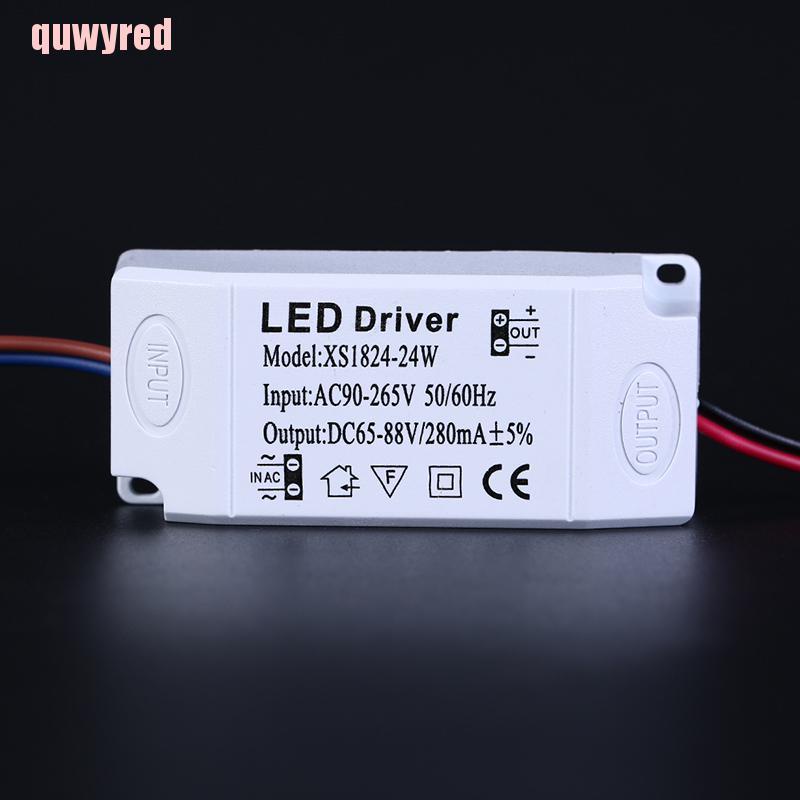 quwyred 3W 7W 12W 18W 24W power supply driver adapter transformer switch for LED lights GWT