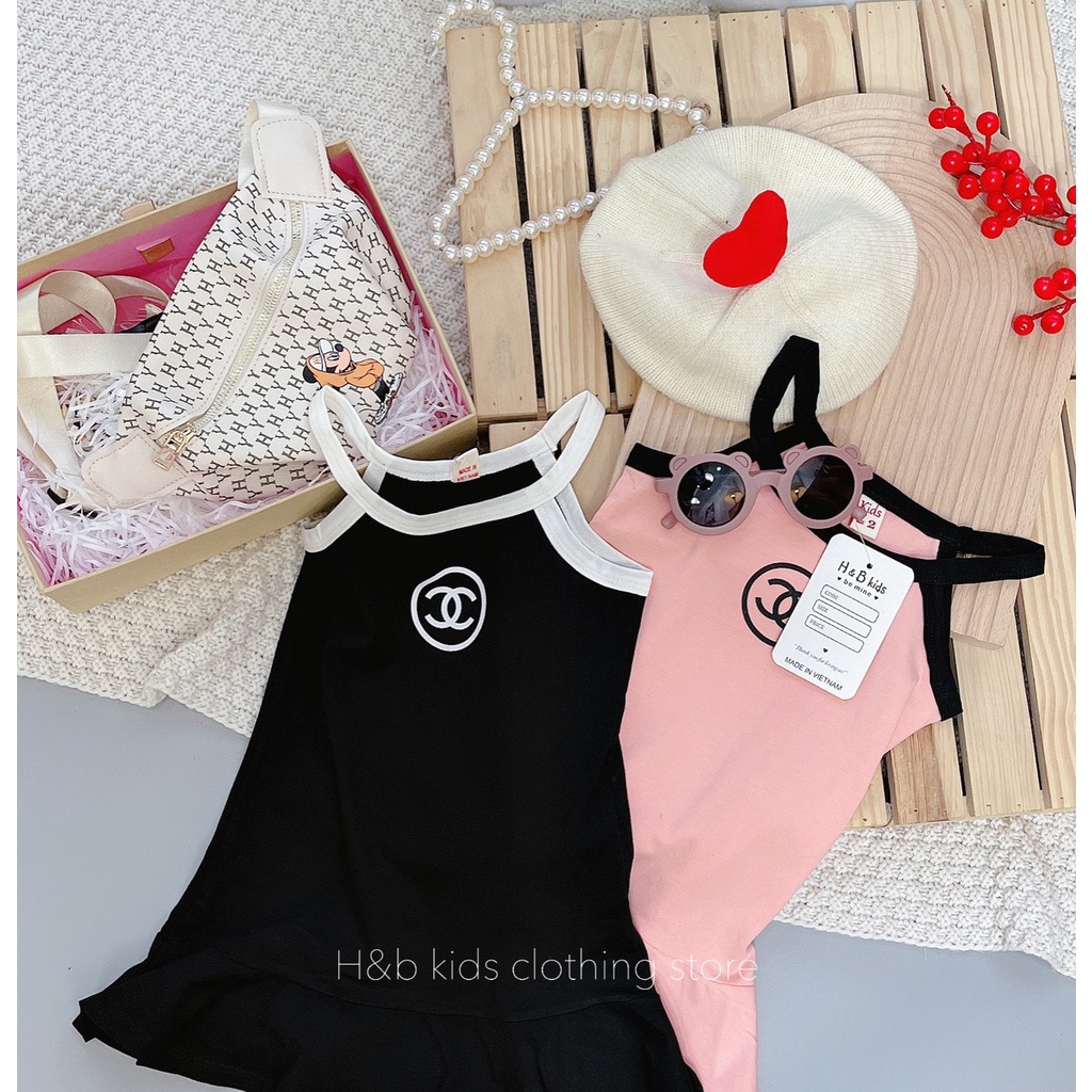 Váy Đuôi Cá 2 Dây  ⚡FREESHIP⚡ Chất Cotton Mềm Mịn Cho Bé Gái Thoải Mái, Sang Chảnh