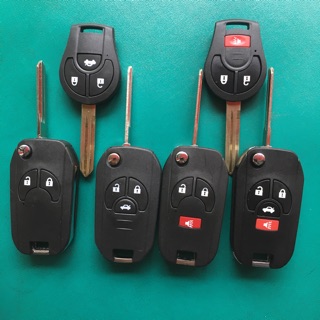 Vỏ độ gập chìa khoá ô tô Nissan