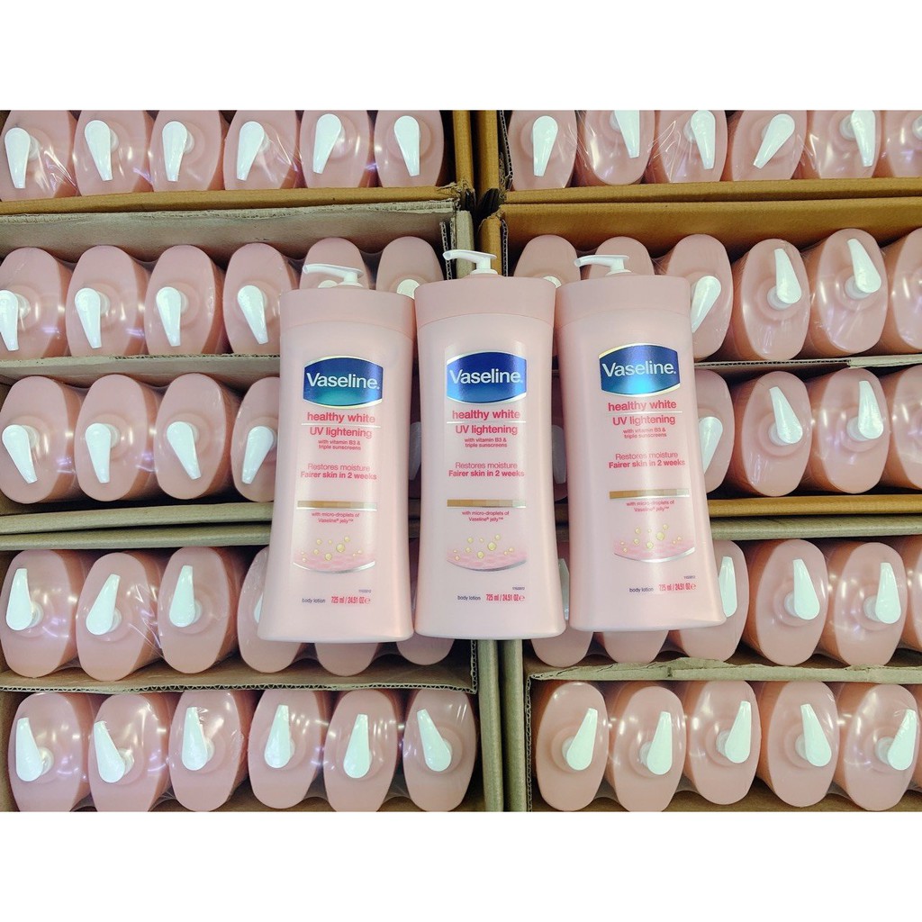 Sữa dưỡng thể Vaseline Healthy White UV Lightening Body Lotion 725ml - Hàng nhập chính hãng từ USA